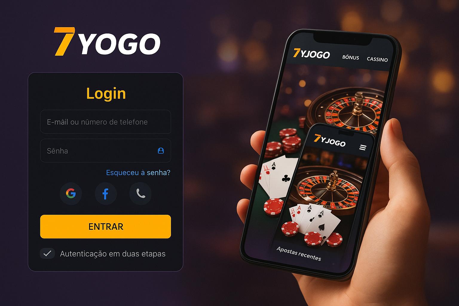 Criar uma nova Conta no plataforma 7YJOGO